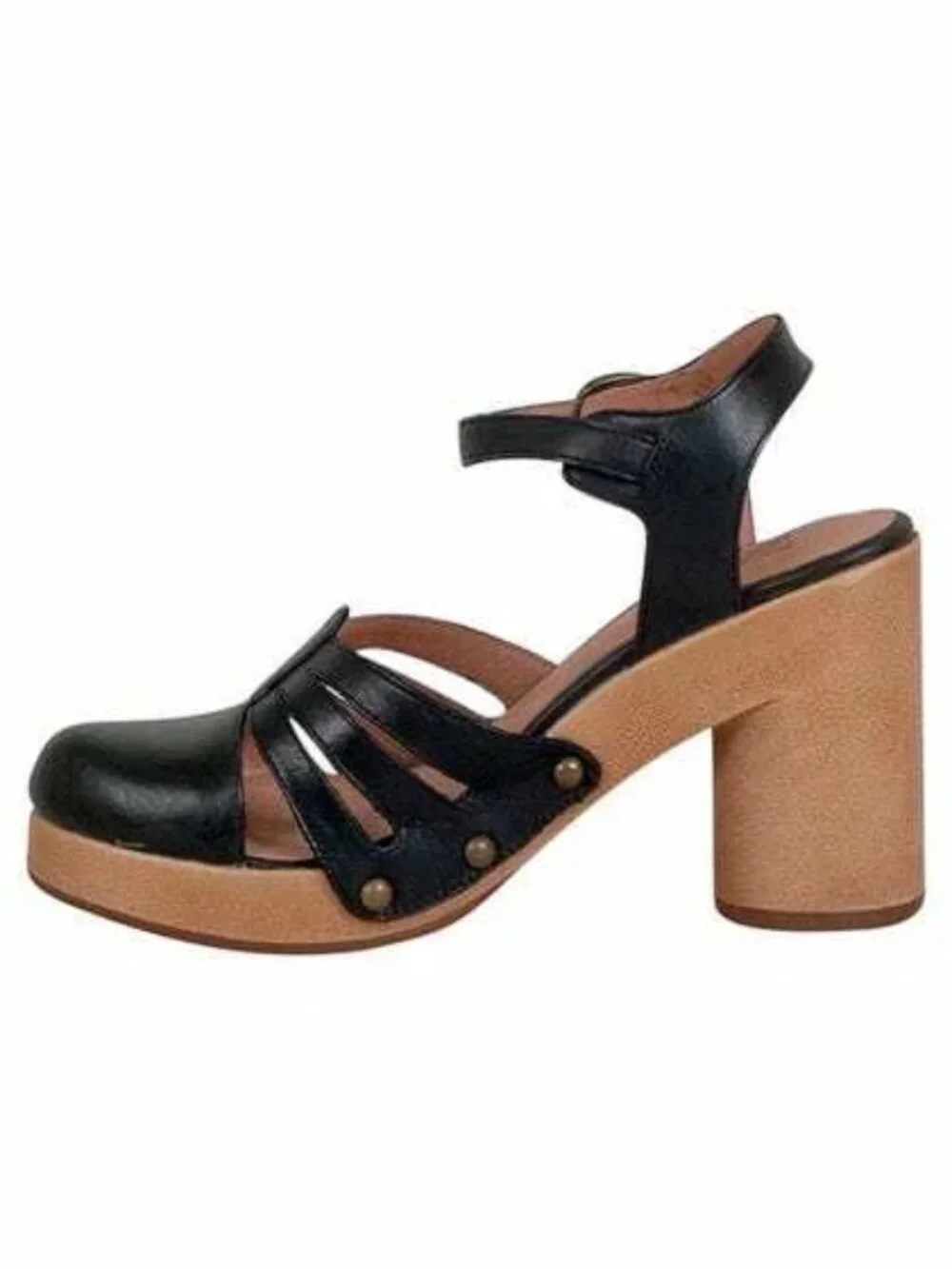 Miz Mooz New Platform Pump Heeled Wedge Leather Clog Sandal WINE 9.5 NIB